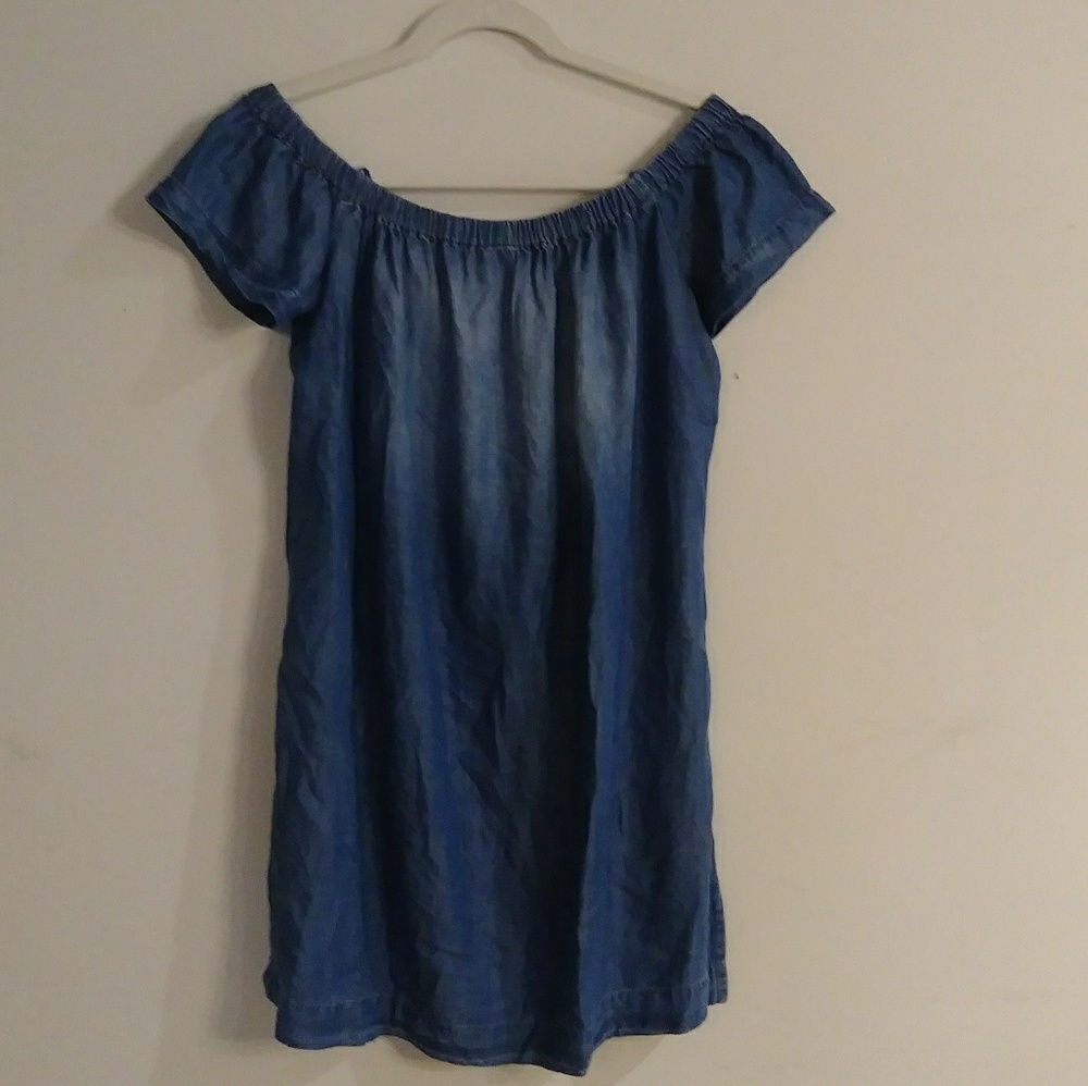 Anthropologie Blue Mini Dress with Elegant Design - Picture 3 of 5